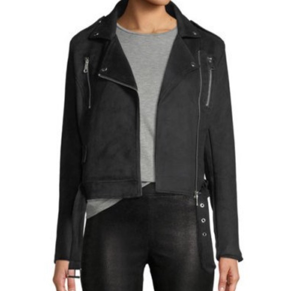 Free Generation Jackets & Blazers - NWT! Faux suede Moto jacket